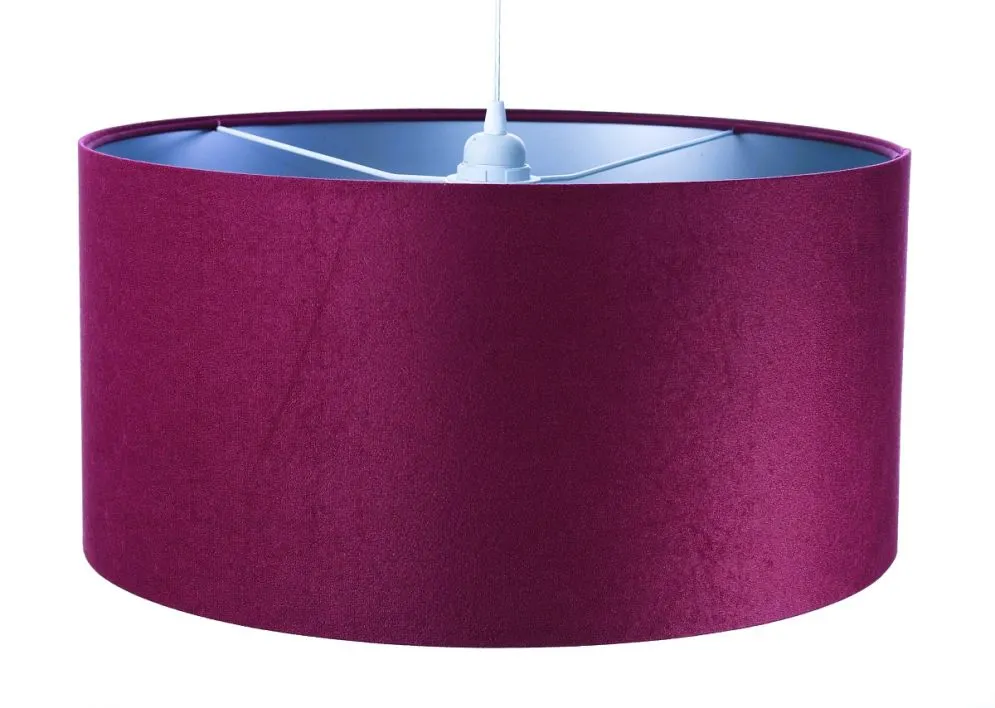 Lampa wisząca HOME 60 fioletowa/srebrna nad stół do salonu | MIRAT.