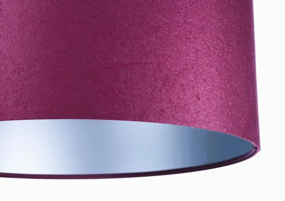 Lampa wisząca HOME 60 fioletowa/srebrna nad stół do salonu | MIRAT.
