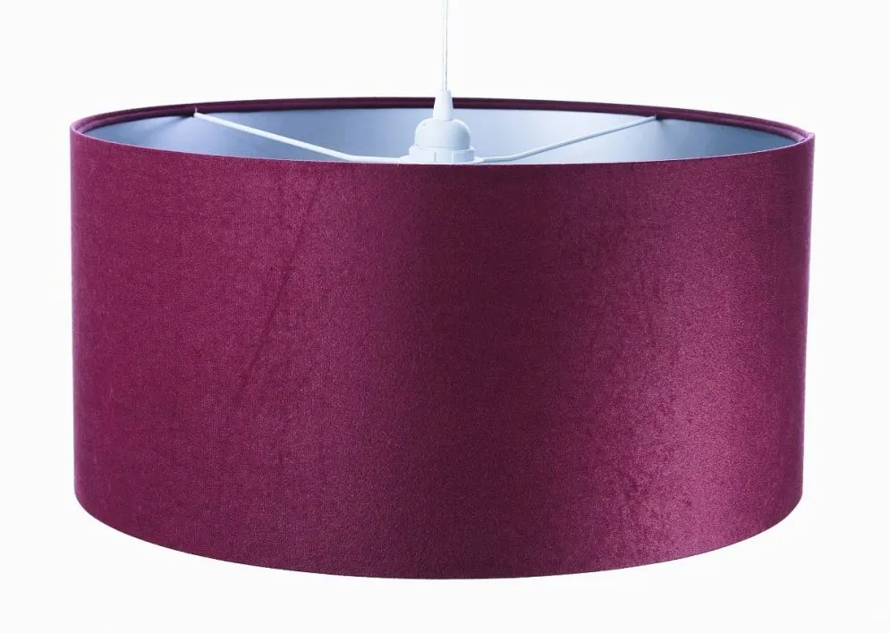 Lampa wisząca HOME 60 fioletowa/srebrna nad stół do salonu | MIRAT.