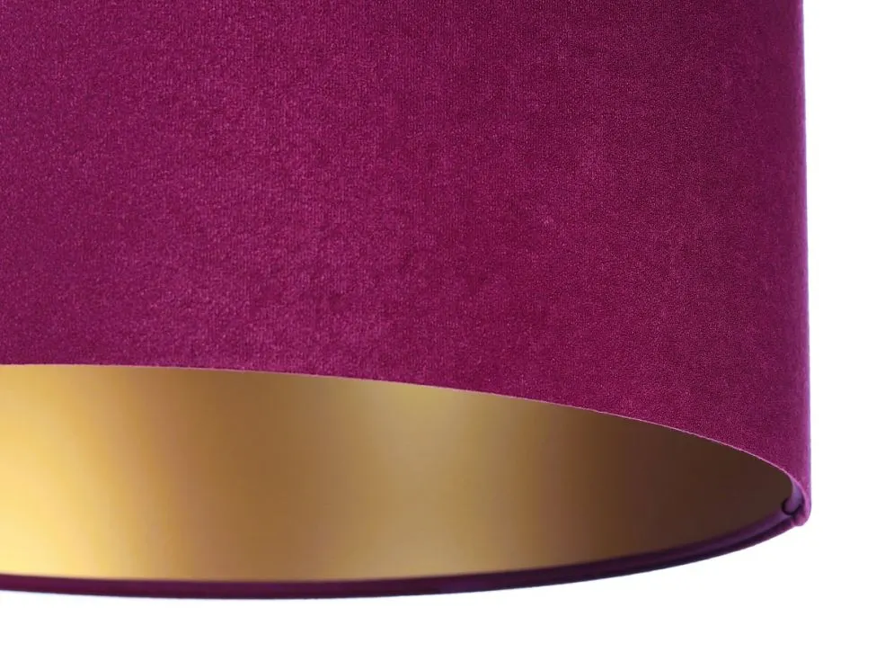 Lampa wisząca HOME 30 fioletowa/złota mała walec | MIRAT.