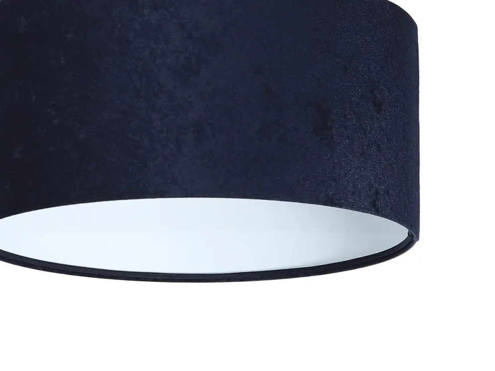 Lampa wisząca HOME 40 granatowa/biała ręcznie robiona polskiej produkcji | MIRAT.