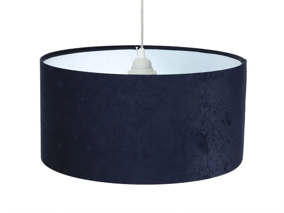 Lampa wisząca HOME 40 granatowa/biała ręcznie robiona polskiej produkcji | MIRAT.