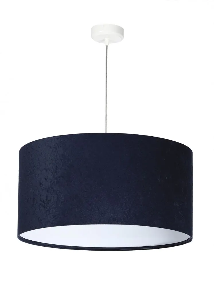 Lampa wisząca HOME 60 granatowa/biała w stylu glamour | MIRAT.