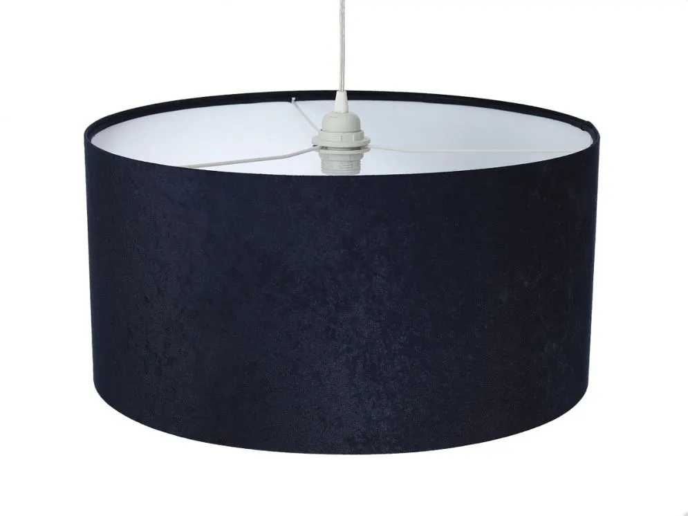 Lampa wisząca HOME 60 granatowa/biała w stylu glamour | MIRAT.