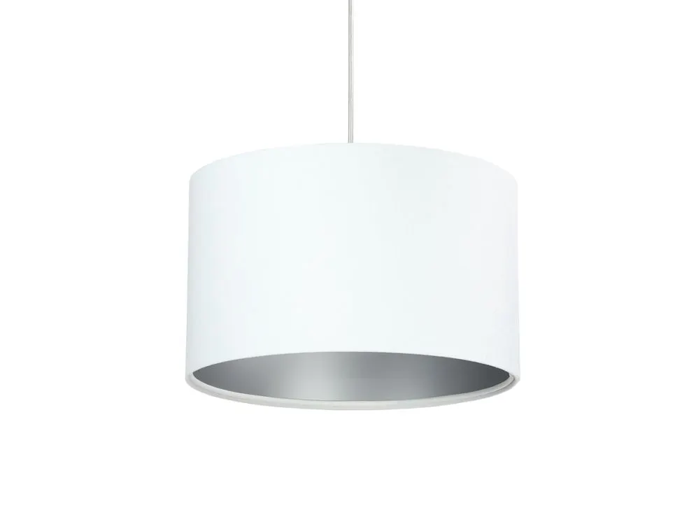 Lampa wisząca HOME 30 biała/srebrna polskiej produkcji nowoczesna | MIRAT.