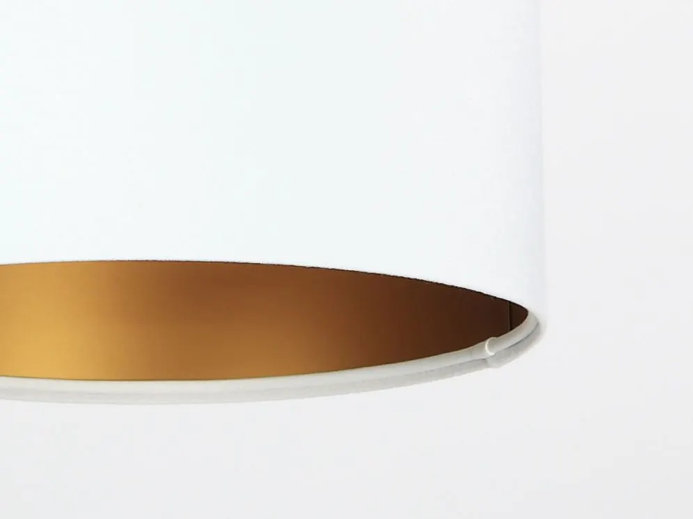 Lampa wisząca HOME 30 biała/złota mała nad stół | MIRAT.