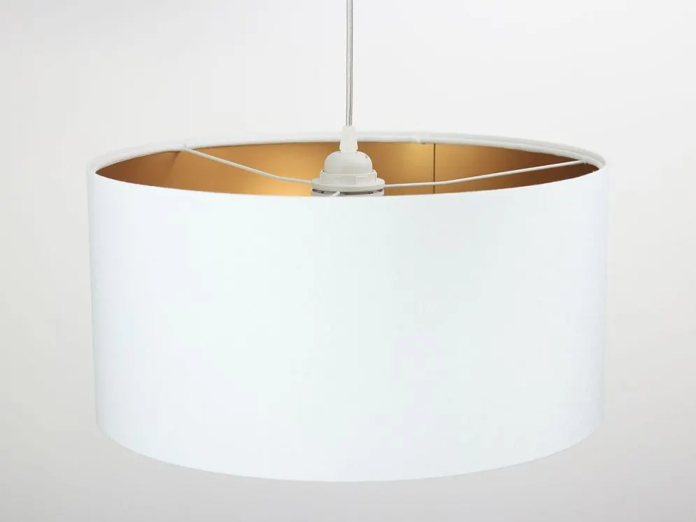 Lampa wisząca HOME 30 biała/złota mała nad stół | MIRAT.