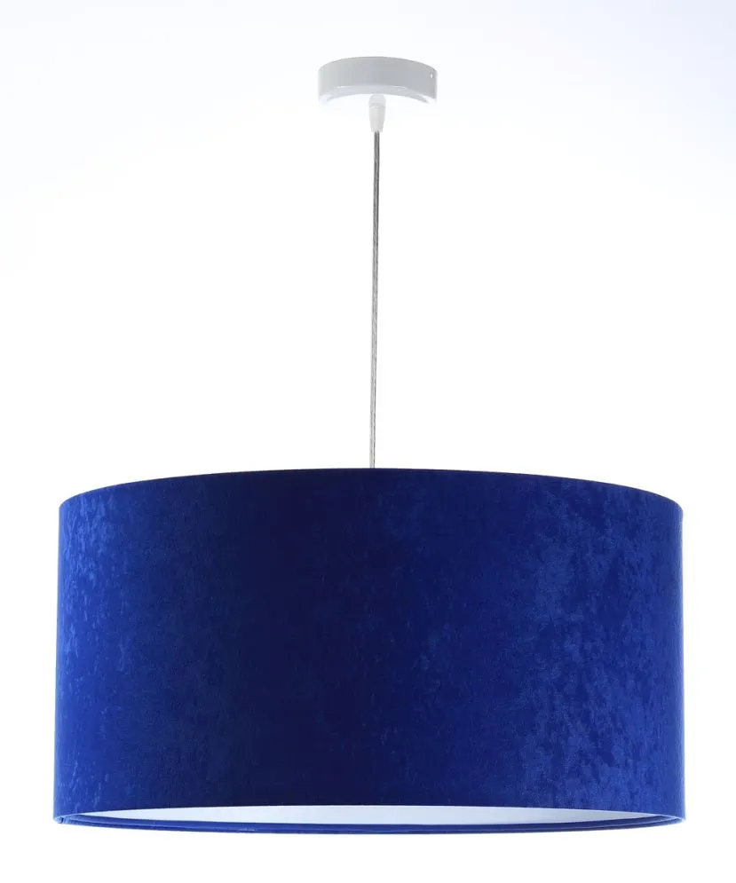 Lampa wisząca HOME 40 niebieska/biała polskiej produkcji do salonu | MIRAT.