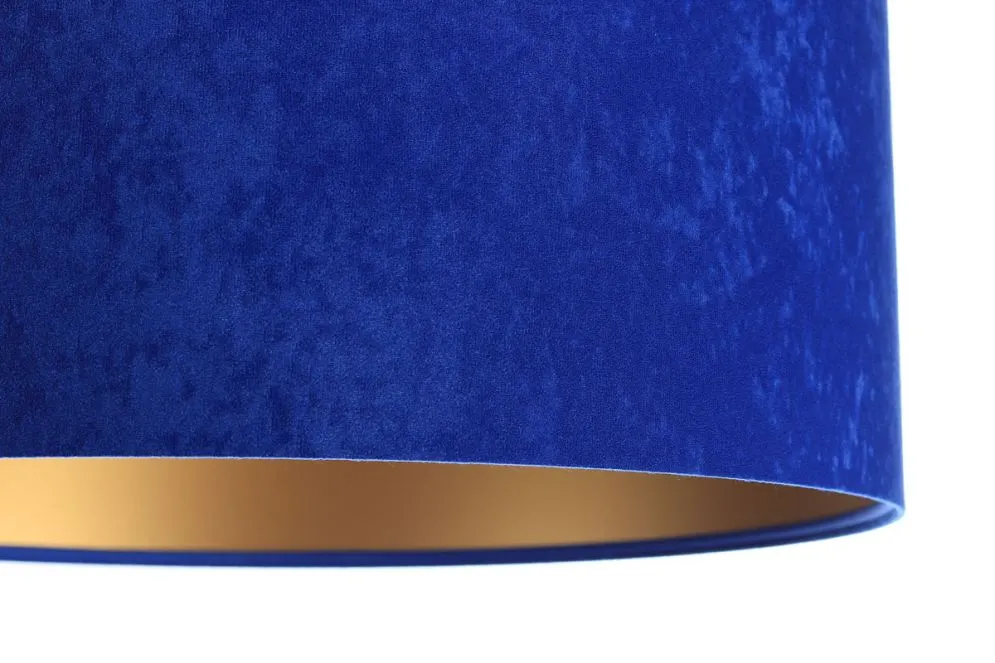 Lampa wisząca HOME 50 niebieska/złota w stylu glamour | MIRAT.