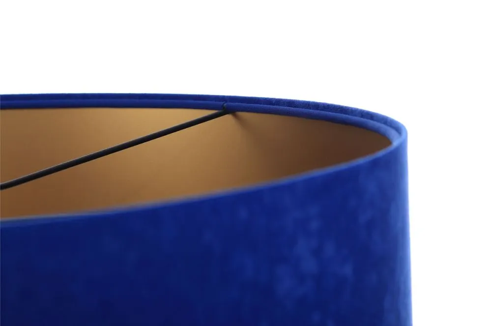 Lampa wisząca HOME 50 niebieska/złota w stylu glamour | MIRAT.