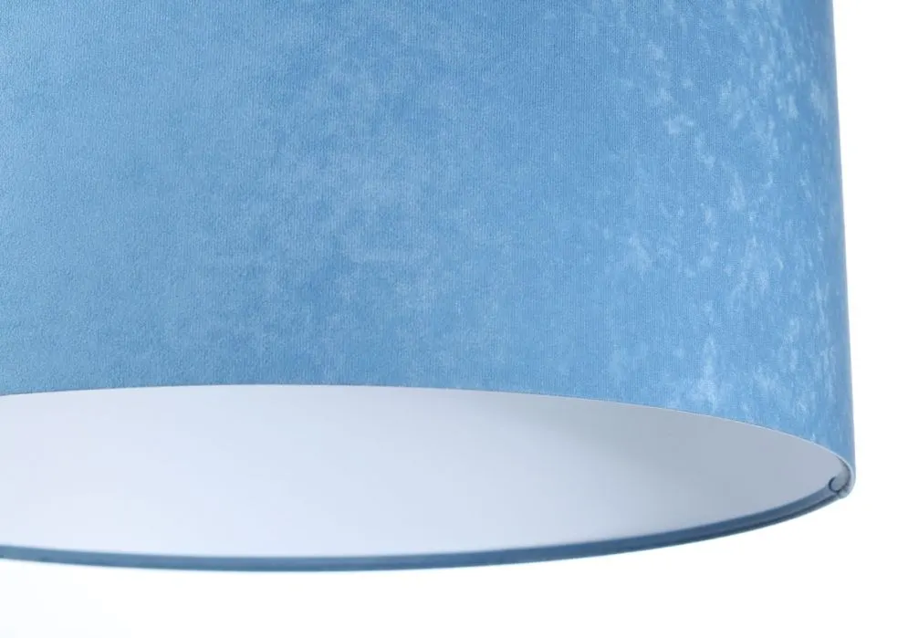 Lampa wisząca HOME 30 błękitna/biała mała w kształcie walca | MIRAT.