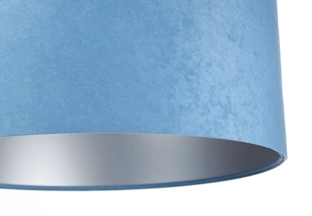 Lampa wisząca HOME 30 błękitna/srebrna do jadalni nowoczesna | MIRAT.