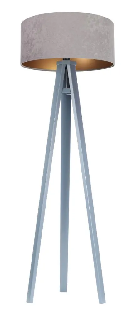 Lampa stojąca HOME 50 szara/złota/szara podłogowa | MIRAT.