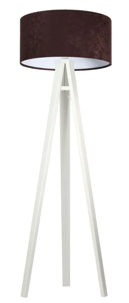 Lampa stojąca HOME 50 brązowa/biała/biała podłogowa | MIRAT.