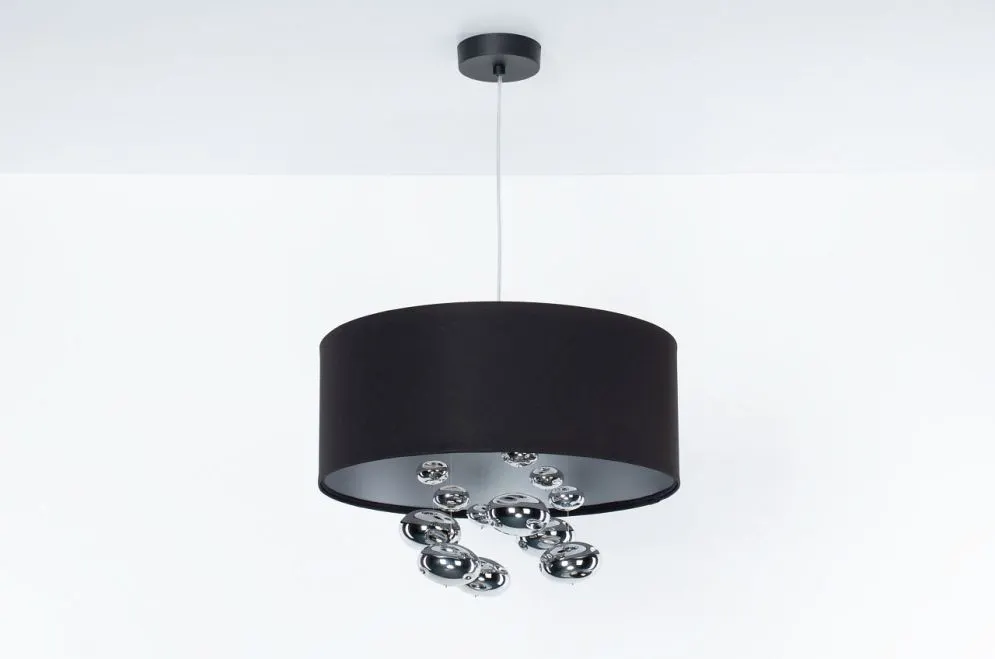 Lampa wisząca BUBBLE LIGHT 60cm czarna satynowa I sklep meblowy MIRAT.