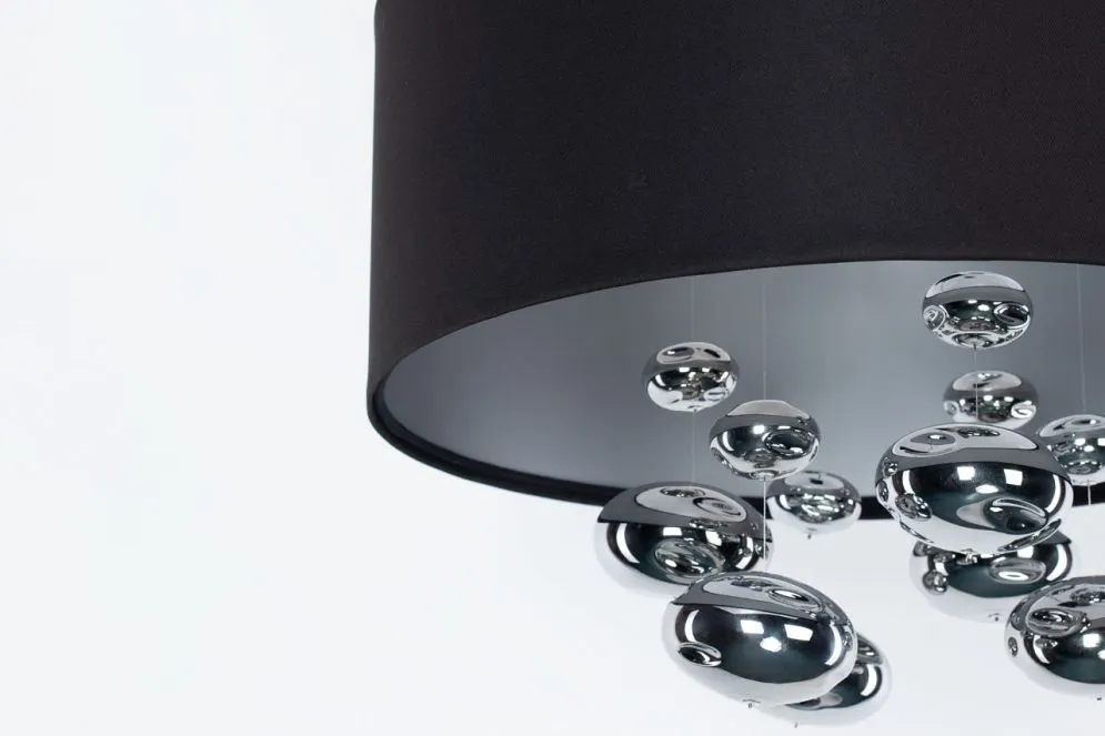 Lampa wisząca BUBBLE LIGHT 50cm czarna do salonu I sklep meblowy MIRAT.