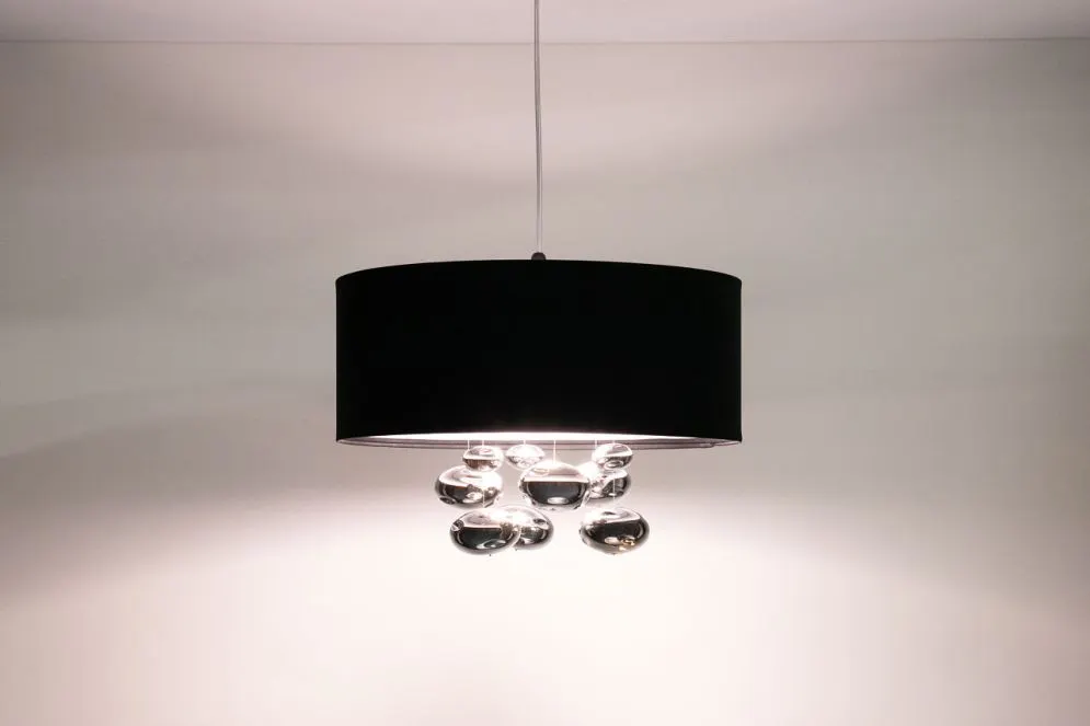 Lampa wisząca BUBBLE LIGHT 60cm czarna satynowa I sklep meblowy MIRAT.
