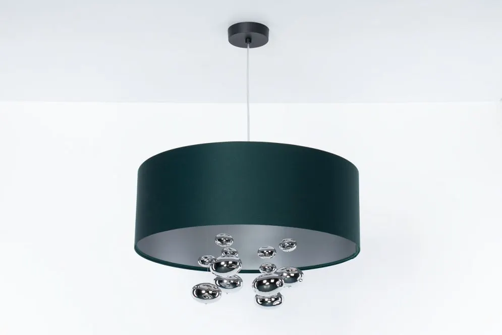 Lampa wisząca BUBBLE LIGHT 60cm zielona walcowata I sklep meblowy MIRAT.