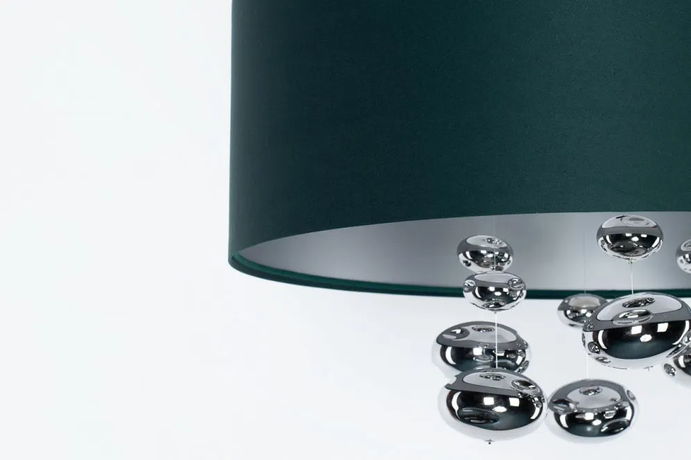 Lampa wisząca BUBBLE LIGHT 60cm zielona walcowata I sklep meblowy MIRAT.