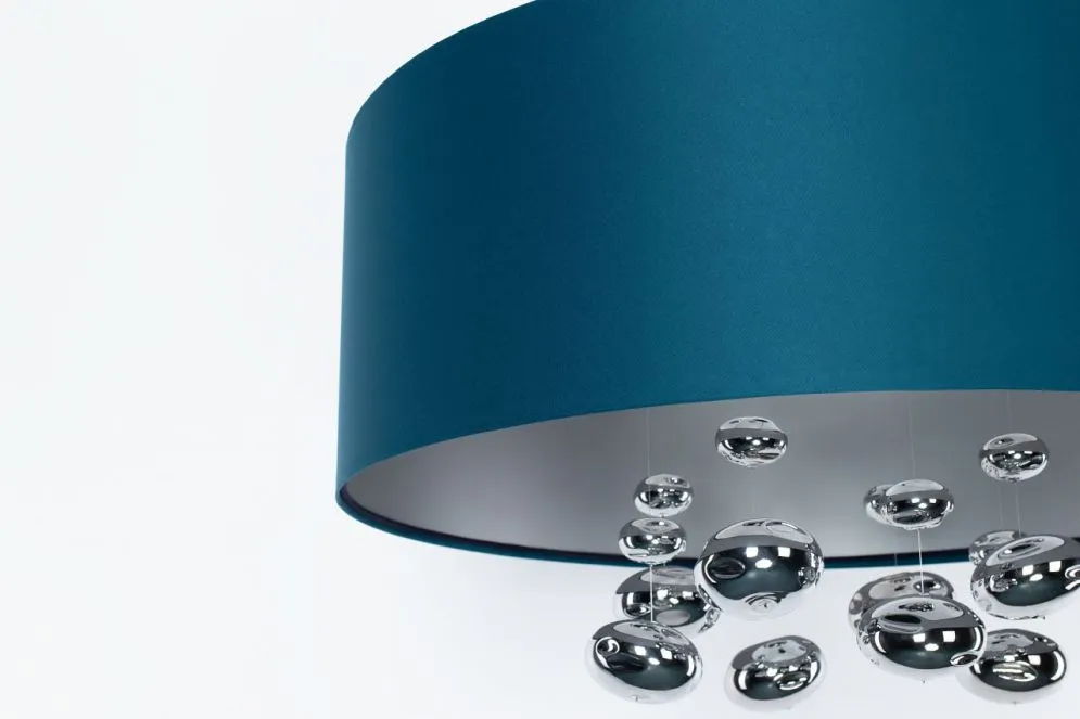 Lampa wisząca BUBBLE LIGHT 40cm granatowa satynowa I sklep meblowy MIRAT.