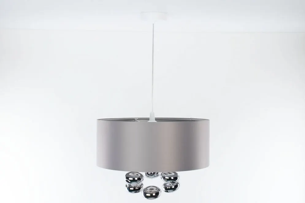 Lampa wisząca BUBBLE LIGHT 40cm szara glam I sklep meblowy MIRAT.