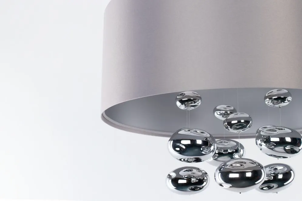 Lampa wisząca BUBBLE LIGHT 40cm szara glam I sklep meblowy MIRAT.