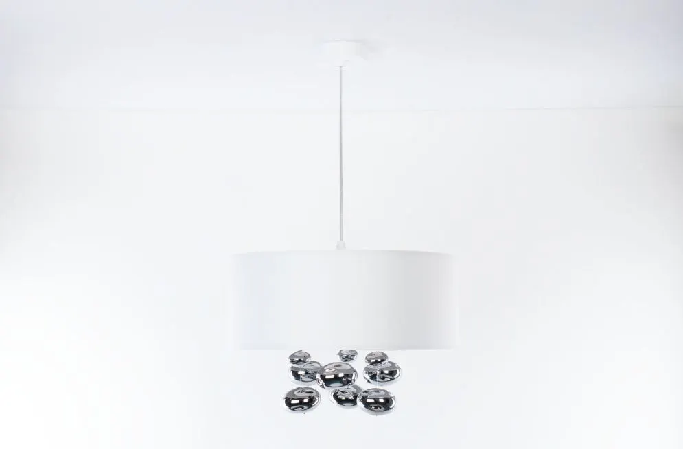 Lampa wisząca BUBBLE LIGHT 40cm biała walcowata I sklep meblowy MIRAT.