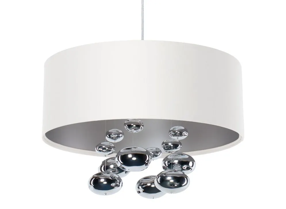Lampa wisząca BUBBLE LIGHT 40cm biała walcowata I sklep meblowy MIRAT.