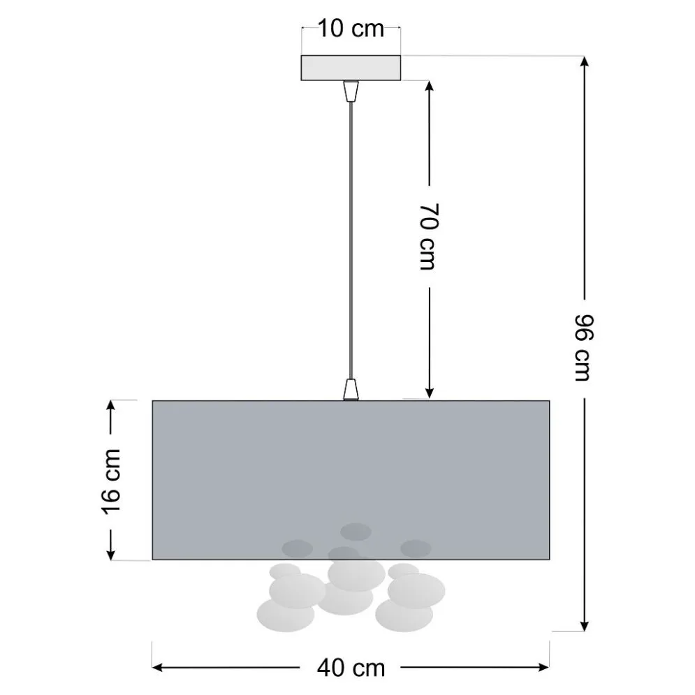 Lampa wisząca BUBBLE LIGHT 40cm granatowa satynowa I sklep meblowy MIRAT.