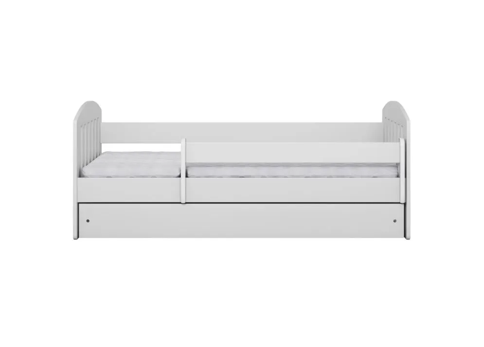 Łóżko dziecięce CLASSIC 1 180x80 białe z szufladą polskiej produkcji | MIRAT. kolekcja CLASSIC