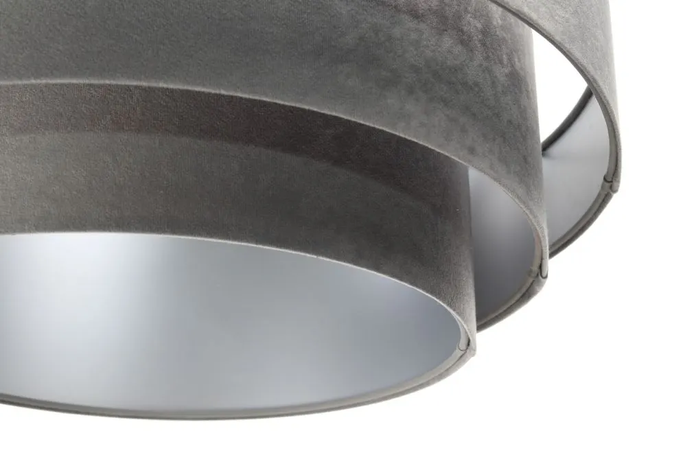Lampa wisząca TRIO szara/srebrna nowoczesna do salonu | MIRAT. w stylu  kolekcja