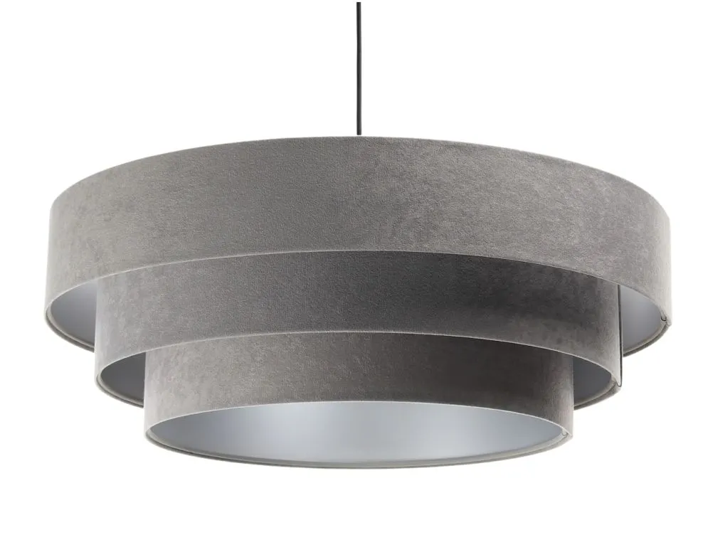 Lampa wisząca TRIO szara/srebrna nowoczesna do salonu | MIRAT. w stylu  kolekcja