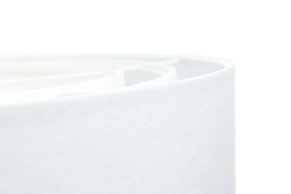 Lampa wisząca TRIO biała welurowa w stylu glamour | MIRAT. w stylu kolekcja