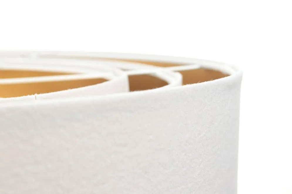 Lampa wisząca TRIO biała/złota welurowa do jadalni | MIRAT. w stylu  kolekcja