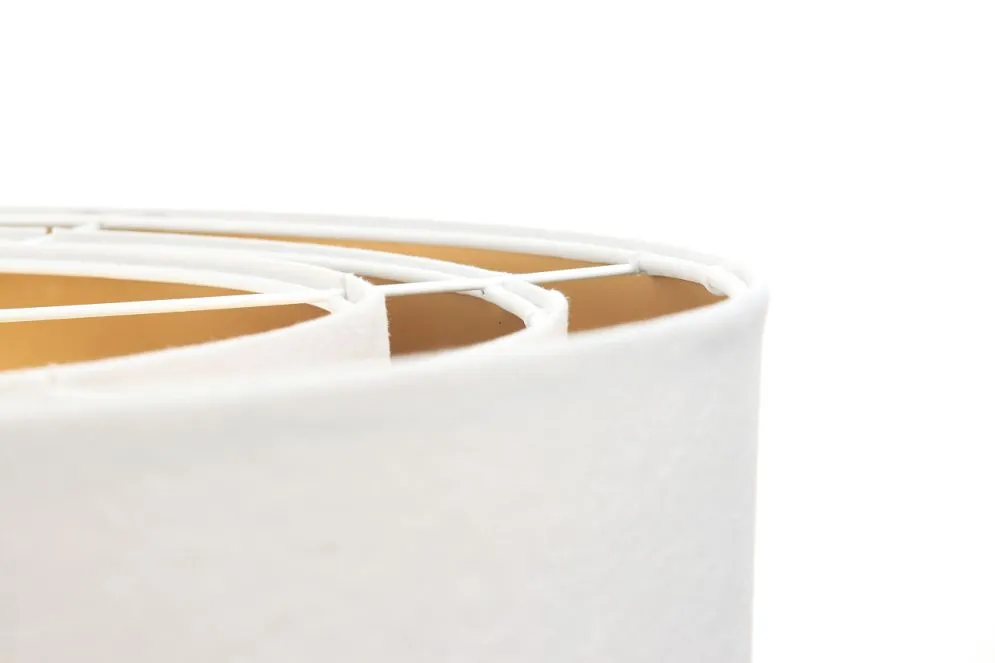 Lampa wisząca TRIO biała/złota welurowa do jadalni | MIRAT. w stylu  kolekcja