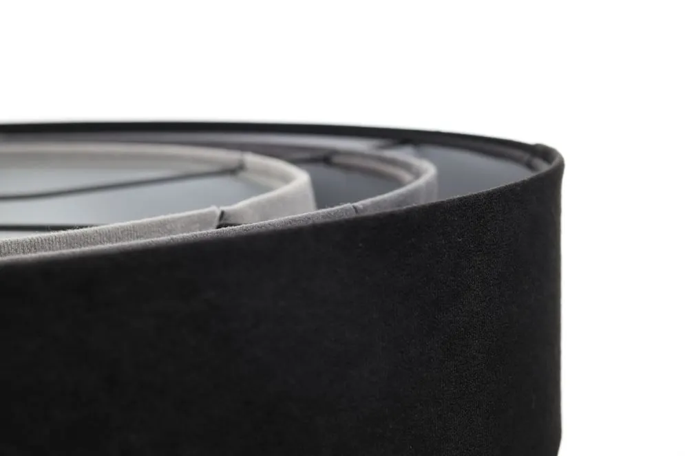 Lampa wisząca TRIO MIX czarna/szara/srebrna do nowoczesnego salonu | MIRAT. w stylu  kolekcja