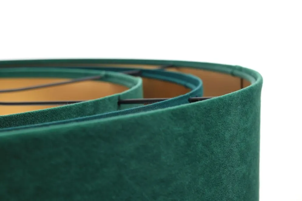 Lampa wisząca TRIO MIX zielona/złota symetryczna w kształcie walca | MIRAT. w stylu  kolekcja