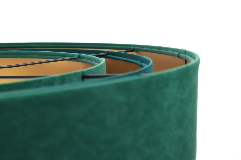 Lampa wisząca TRIO MIX zielona/złota symetryczna w kształcie walca | MIRAT. w stylu  kolekcja