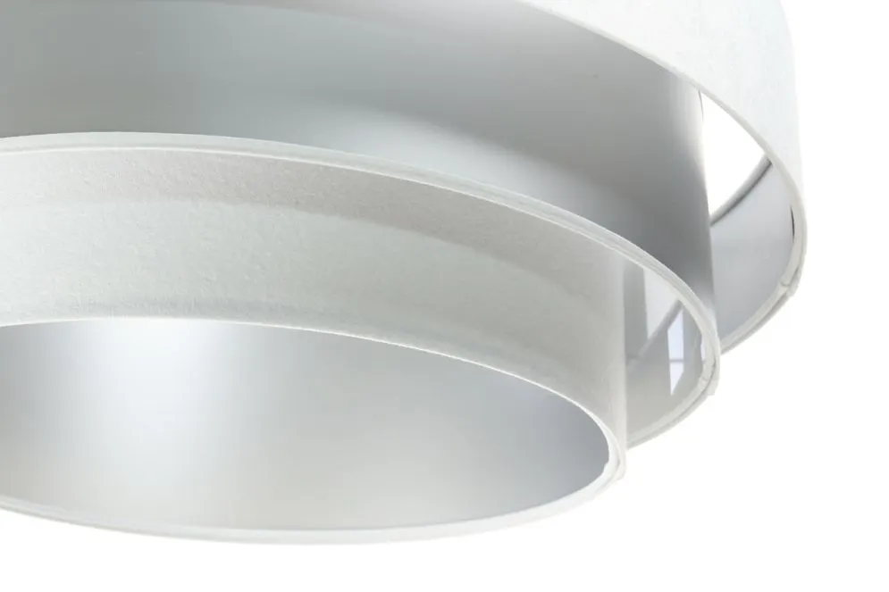 Lampa wisząca TRIO MIX biała/srebrna nowoczesna do salonu | MIRAT. w stylu  kolekcja