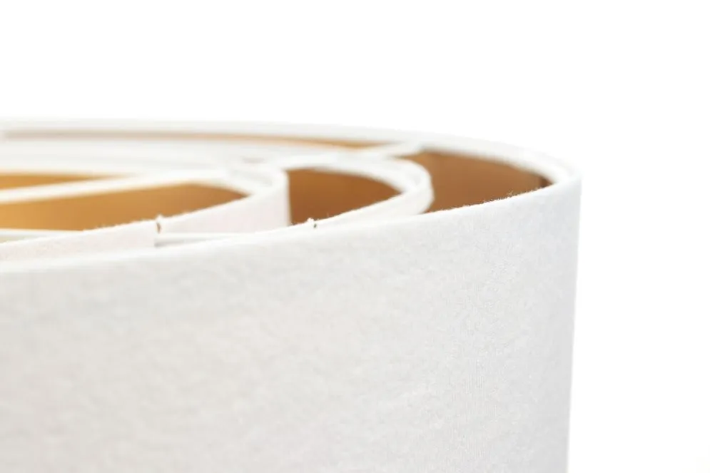 Lampa wisząca TRIO MIX biała/złota welurowa symetryczna | MIRAT. w stylu  kolekcja