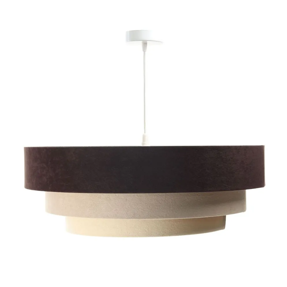 Lampa wisząca TRIO MIX brązowa/beżowa/złota nowoczesna polskiej produkcji | MIRAT. w stylu kolekcja