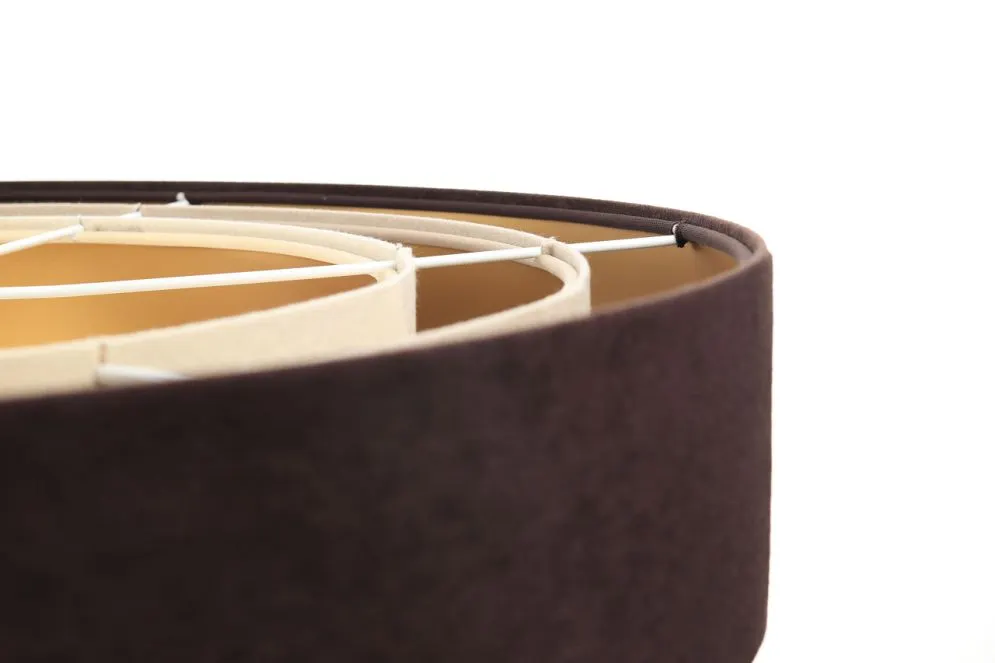 Lampa wisząca TRIO MIX brązowa/beżowa/złota nowoczesna polskiej produkcji | MIRAT. w stylu kolekcja