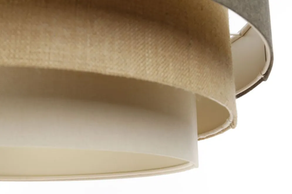 Lampa wisząca ERUTAN TRIPLE szara/beżowa/kremowa w stylu boho I sklep meblowy MIRAT.