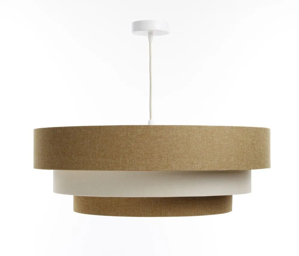 Lampa wisząca ERUTAN TRIPLE żółta/kremowa do sypialni I sklep meblowy MIRAT.