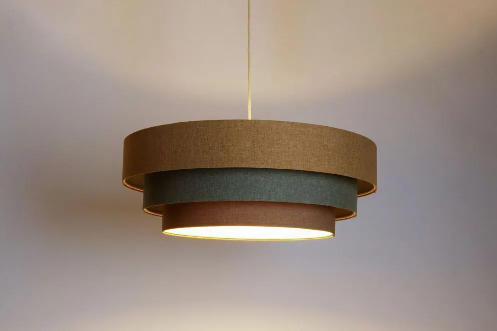 Lampa wisząca ERUTAN TRIPLE żółta/zielona/brązowa trzykolorowa I sklep meblowy MIRAT.