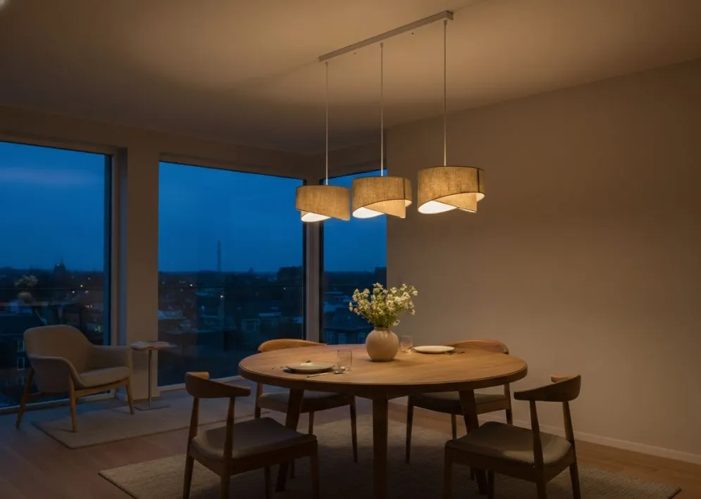 Lampa wisząca na listwie BOHO-CHIC JUTA L3 naturalna/beżowa I sklep meblowy MIRAT.