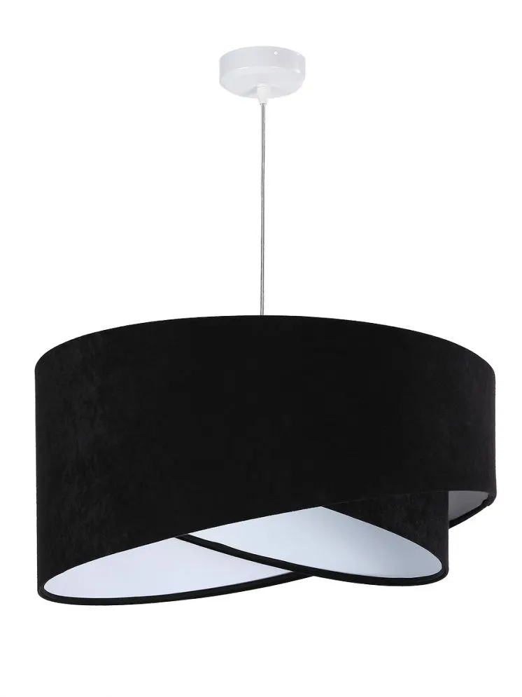 Lampa wisząca GEMSTONE czarna/biała nowoczesna do salonu | MIRAT. w stylu kolekcja