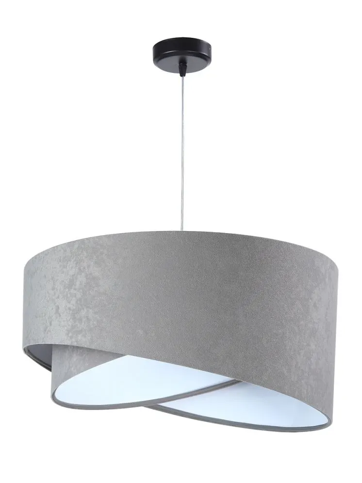 Lampa wisząca GEMSTONE szara/biała nowoczesna do przedpokoju | MIRAT. w stylu kolekcja