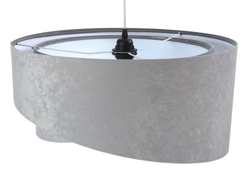 Lampa wisząca GEMSTONE szara/biała nowoczesna do przedpokoju | MIRAT. w stylu kolekcja