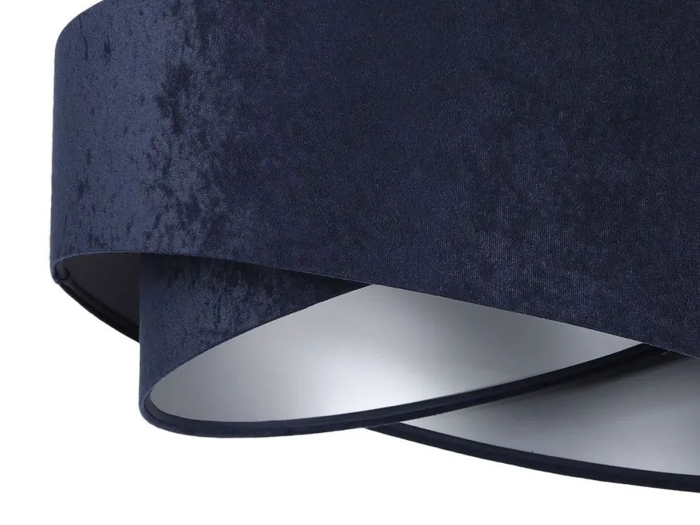 Lampa wisząca GEMSTONE granatowa/srebrna dwukolorowa nowoczesna | MIRAT. w stylu  kolekcja